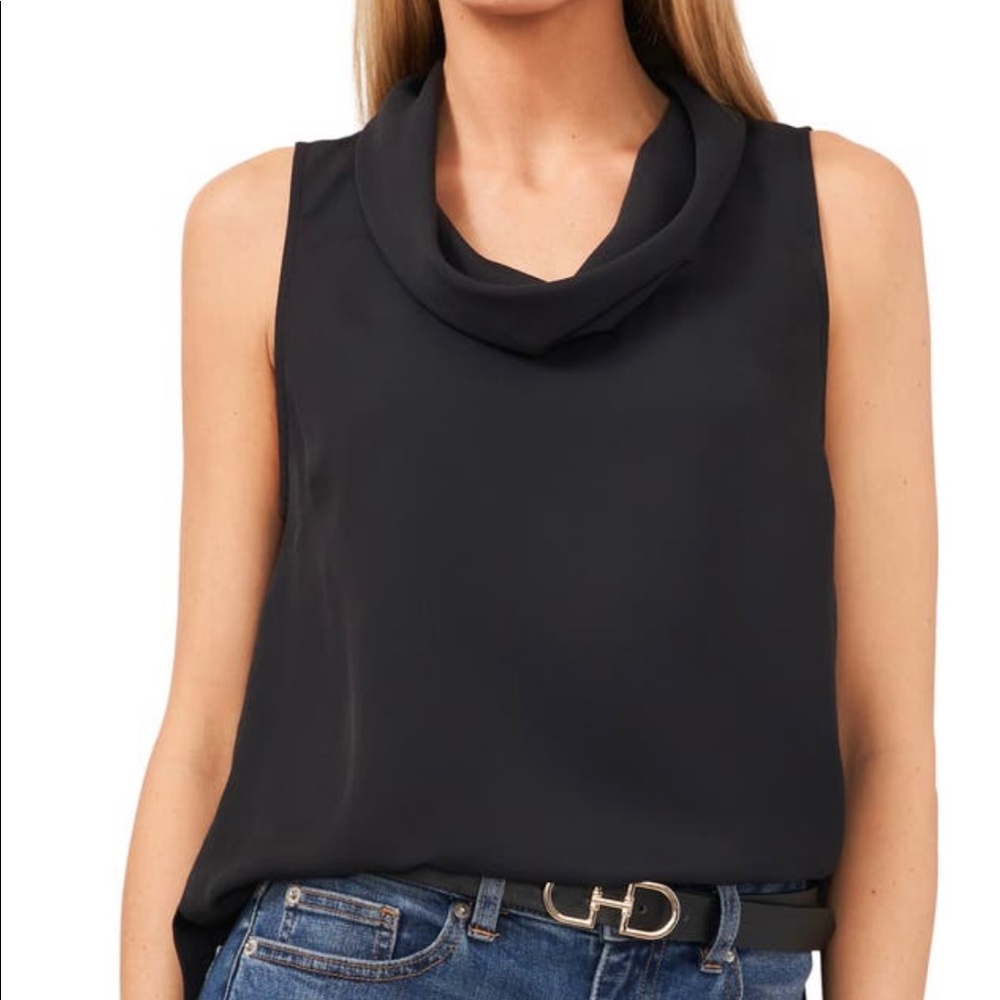 NWOT Vince Camuto Cowl Neck Sleeveless Blouse